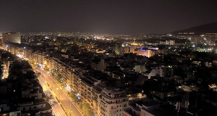 Kifisias Avenus by night Kifisias Avenus by night