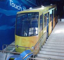 The underground Lycabettus funicular The underground Lycabettus funicular