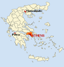 Map Greece Athens Attica Map Greece Athens Attica