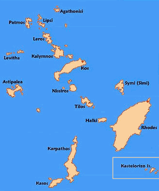 cyclades map