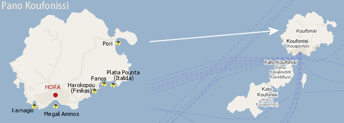 Koufonissia map