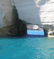 Sea cave Milos Greece Sea cave Milos Greece