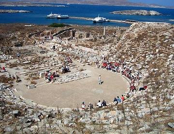 Marble theatre in Delos
