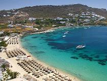 Beach in Mykonos Greece Beach in Mykonos Greece