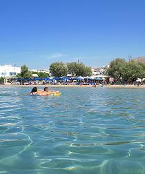 Saint George Beach, Naxos Town